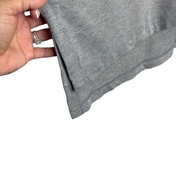 Cato Womens Size XL Gray Long Sleeve Top Off White Faux Fur Cowl Neck & Wrist - Picture 6 of 10